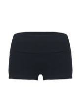Baseline Low Rise Rib Shorts Black